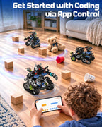 5-en-1 Kit de Robótica RC de Policía para Construir, control remoto y APP, Regalo STEM