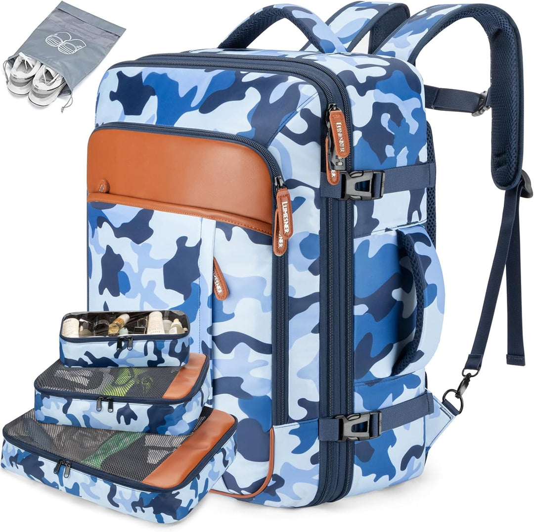 Lumesner Mochilas de viaje de mano, extra grandes de 40 litros apro...