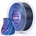 ELEGOO Filamento PLA de seda triple colores azul, morado, negro, 0....