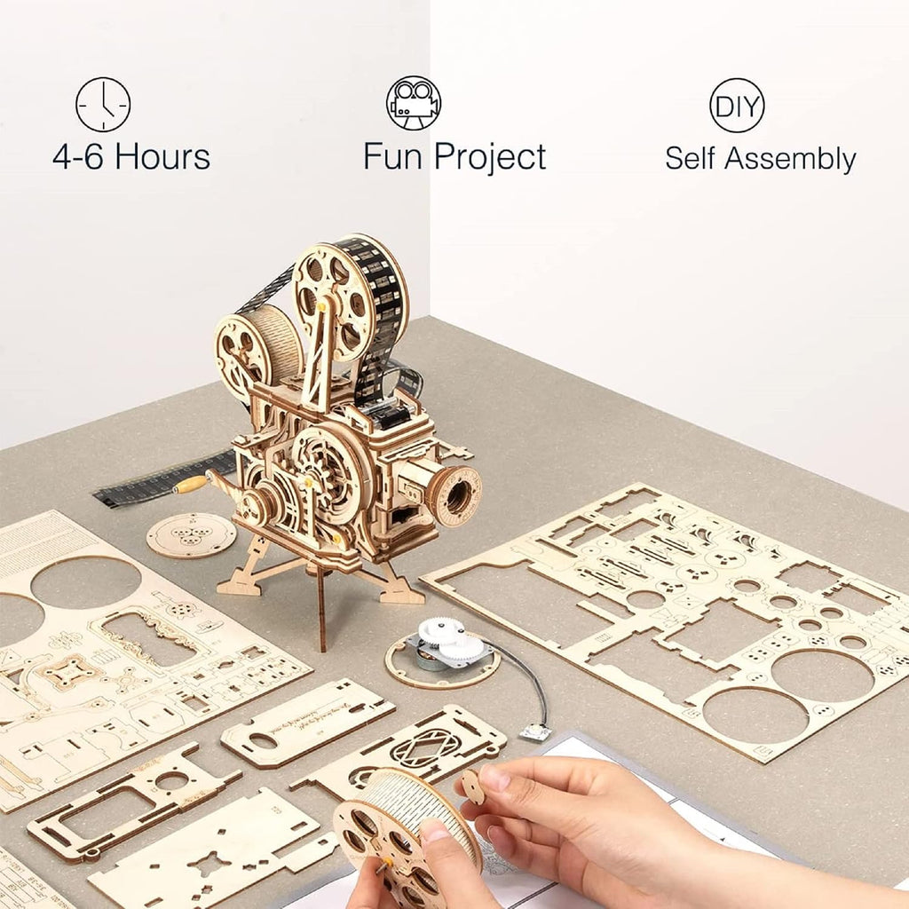 ROKR Rompecabezas de Madera 3D Vitascope para Adultos - Kits de Construcción de Modelos Construcción Mecánica para Adultos para Construir, Rompecabezas Educativo Kits de Manualidades DIY, Regalos de