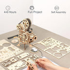 ROKR Rompecabezas de Madera 3D Vitascope para Adultos - Kits de Construcción de Modelos Construcción Mecánica para Adultos para Construir, Rompecabezas Educativo Kits de Manualidades DIY, Regalos de