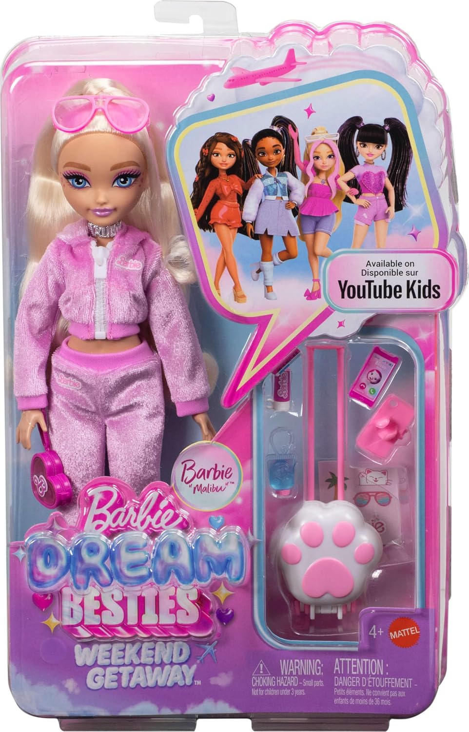 Barbie Muñeca y accesorios Dream Besties Weekend Getaway Malibu