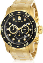 Invicta Pro Diver - Reloj cronógrafo de cuarzo con correa de acero inoxidable, color plateado, modelo 26 0073