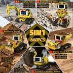 Juego de bloques de construcción de robot programable 5 en