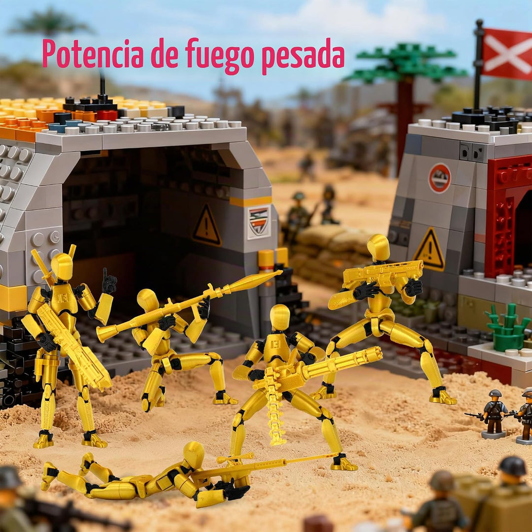 Set de Figura de Acción Gatling Gun T13 Titan 13【Ensamblado】, Figur...