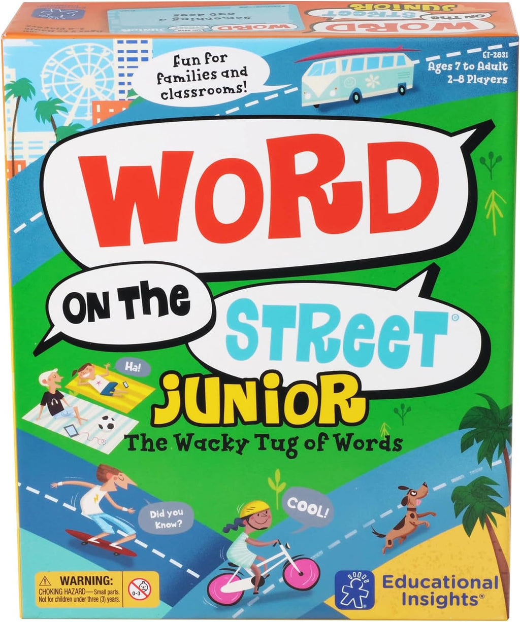 Educational Insights Juego de palabras en la calle Junior, vocabulario y palabras para el hogar y el aula, a partir de 7 años