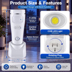 Enhon - Paquete de 3 luces LED de emergencia 4 en 1 para fallos de energía