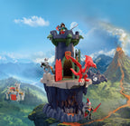 Playmobil | Caballeros | Torre de los Caballeros Dragón | Torre con Cueva de Dragón, Puente levadizo y Cabeza de Dragón | Juguete de castillo de caballeros para niños mayores de 4 años | 72113
