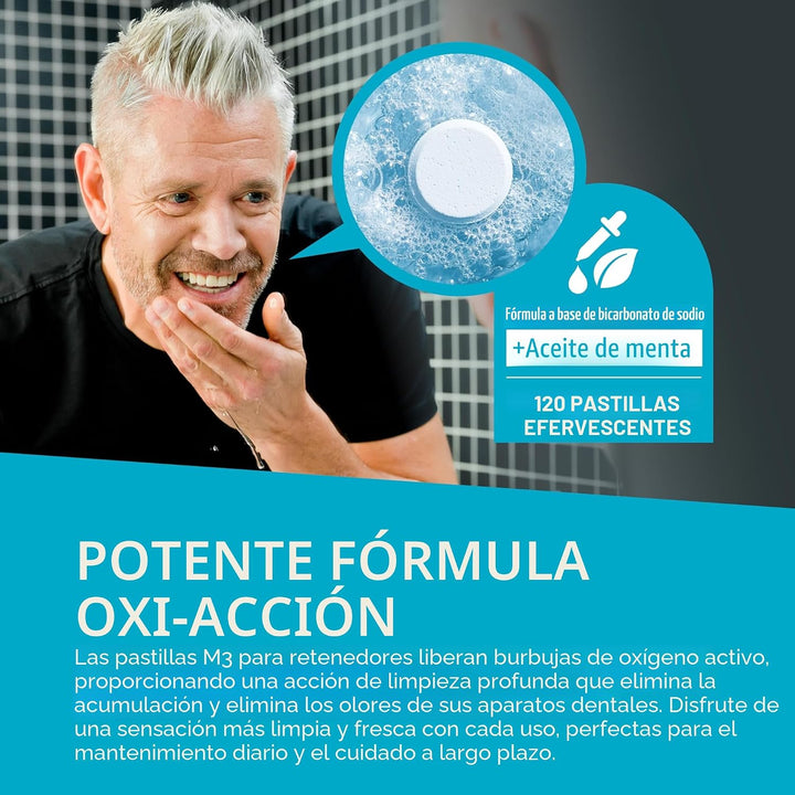 Tabletas limpiadoras para retenedores Invisalign, elimina olores, d...