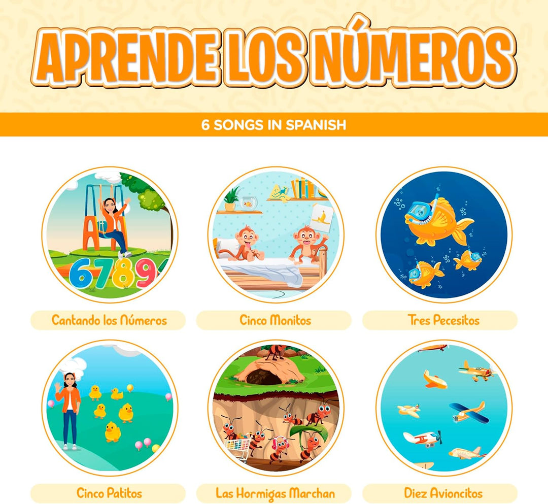 Aprende Peque Libro de conteo musical para niños pequeños