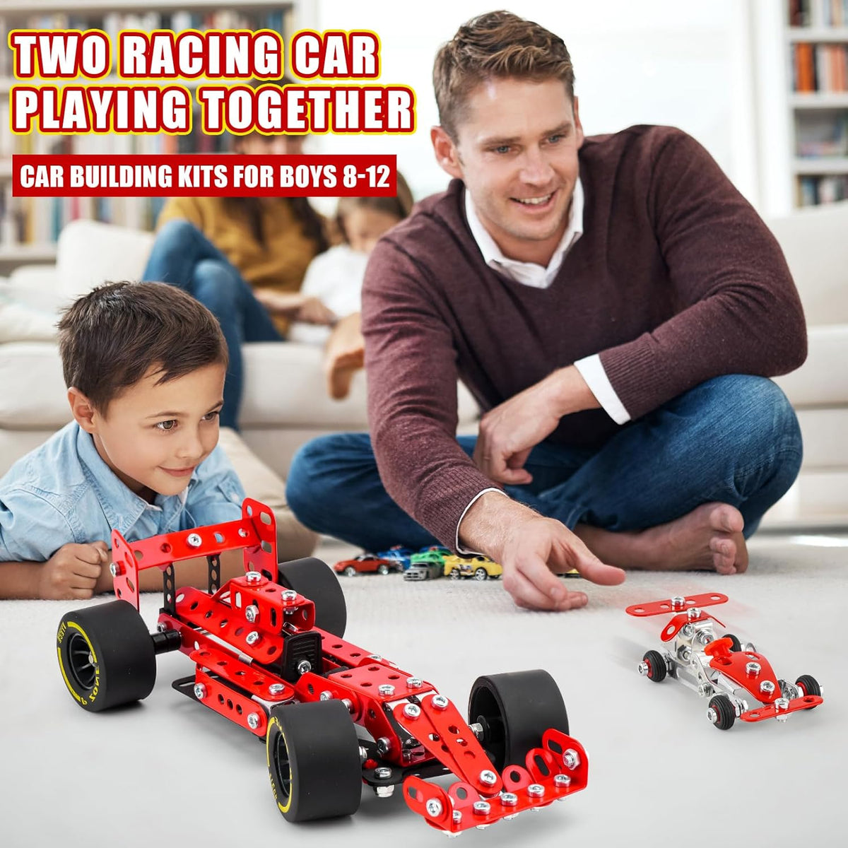 PANPAPA Kits de construcción de automóviles para niños de