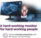 Lenovo L24-4e - Monitor de oficina - Pantalla IPS FHD de 23.8"...