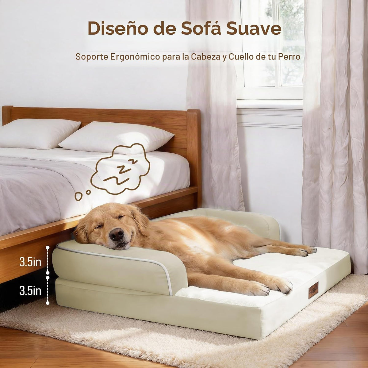 Comfort Expression Cama lavable con cojín para perros medianos a grandes