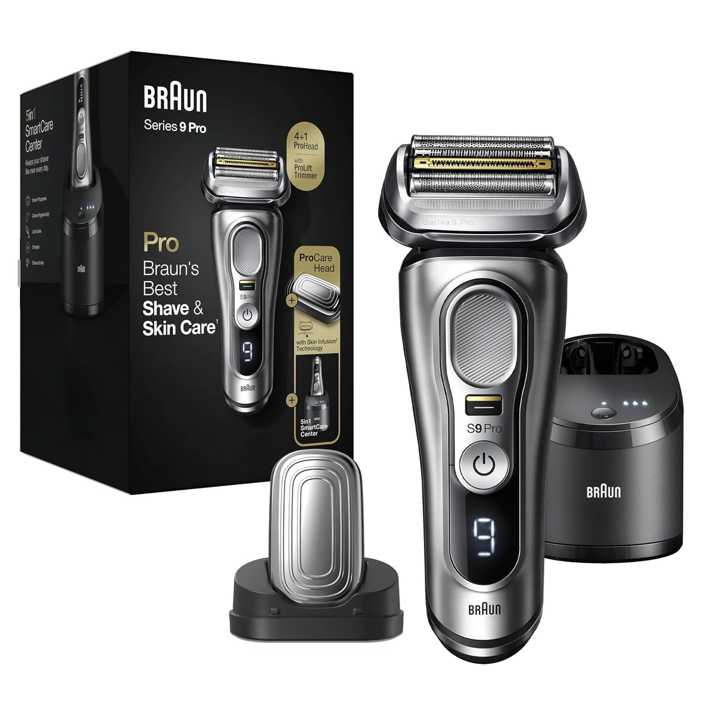 Braun Series 9 Pro 9487cc Afeitadora eléctrica para hombre, para us...