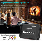 4K@30hz HDMI TV Media Player con salida HDMI/AV, reproductor MP4 digital