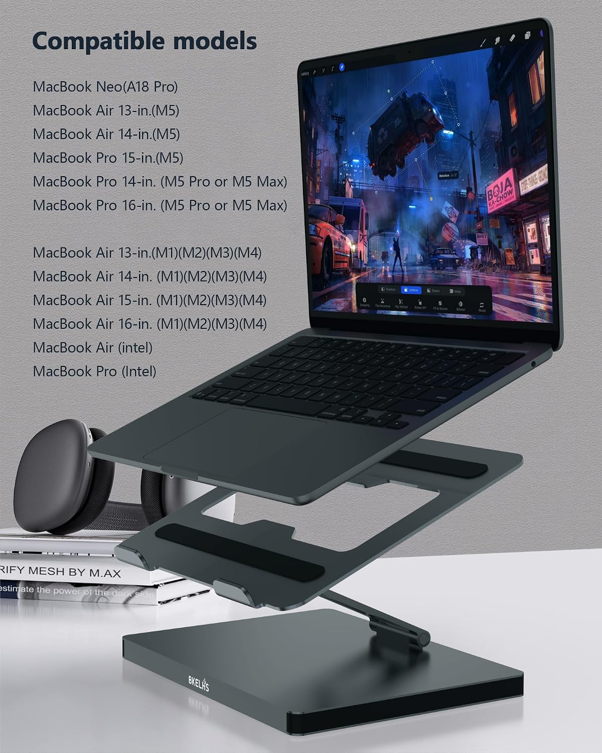 Soporte de concentrador USB C para MacBook Pro, adaptador 10 en 1 para MacBook Air Docking Station con 4K 60Hz HDMI, RJ45 Gigabit Ethernet, lector de tarjetas SD/TF, 4 USB 3.0 para iPad/Dell HP/Surface/Lenovo Laptop Dock