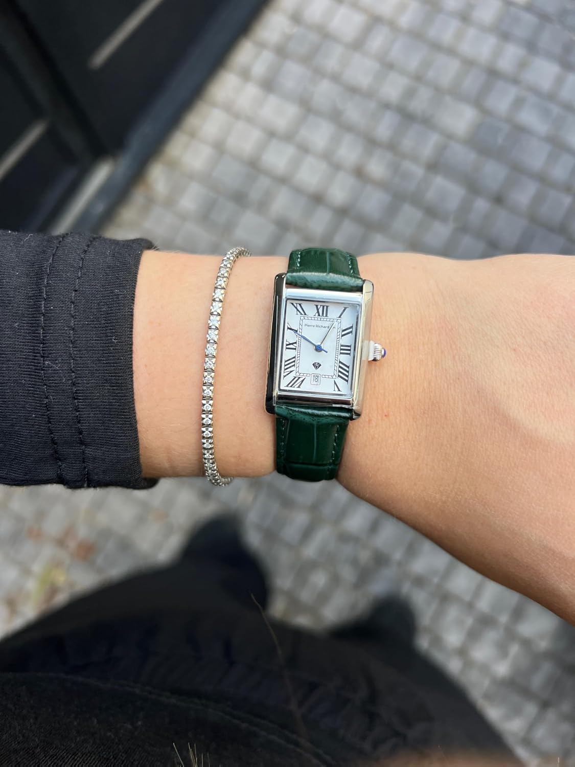 PIERRE RICHARDSON PR1092 Reloj para Mujer - Correa de Cuero, Movimiento de Cuarzo Japonés, Resistente al Agua 5ATM, Cristal de Zafiro Resistente a Arañazos