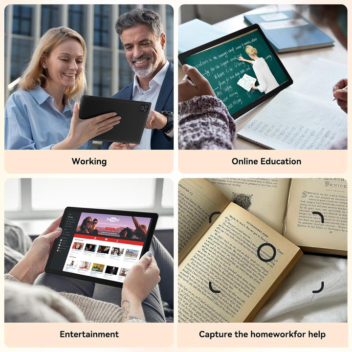 URAO Tableta, tableta Android de 10.1 pulgadas con procesador Octa-...