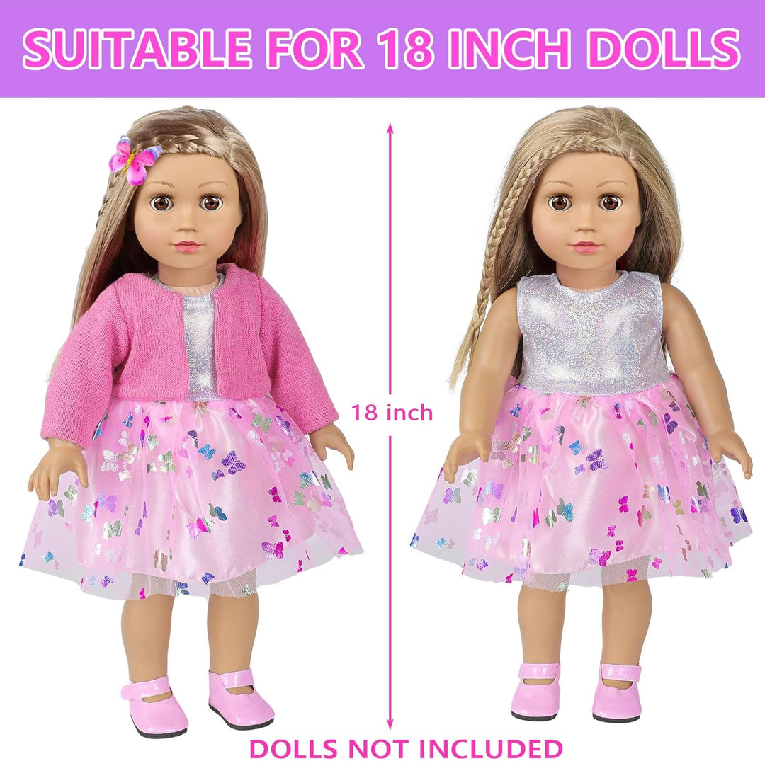 Accesorios de maquillaje y ropa para muñecas americanas de 18 pulga...