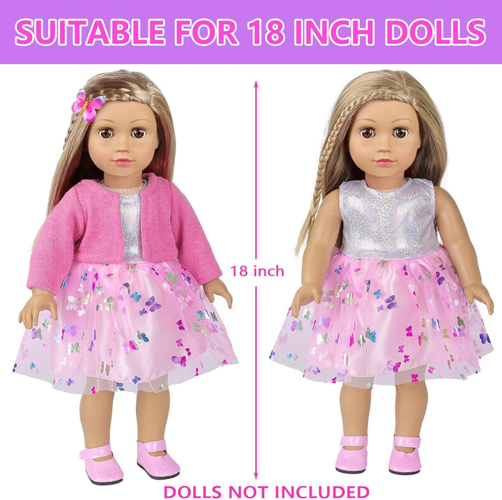 Accesorios de maquillaje y ropa para muñecas americanas de 18 pulga...