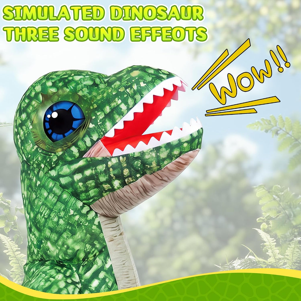 Juguetes inflables de dinosaurio a control remoto, T-Rex con control