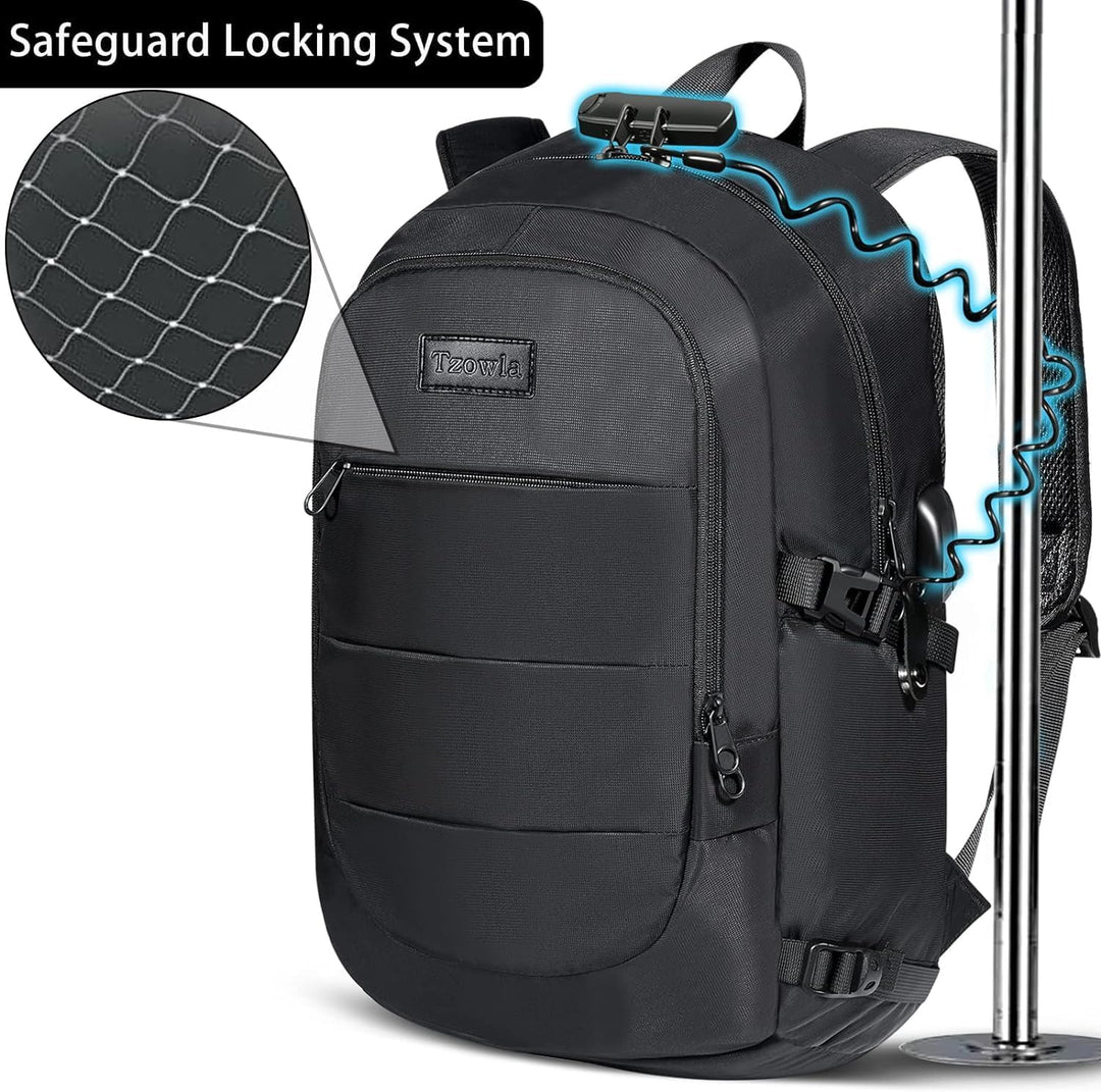 Tzowla Mochila antirrobo de 40 litros con puerto de carga USB para...