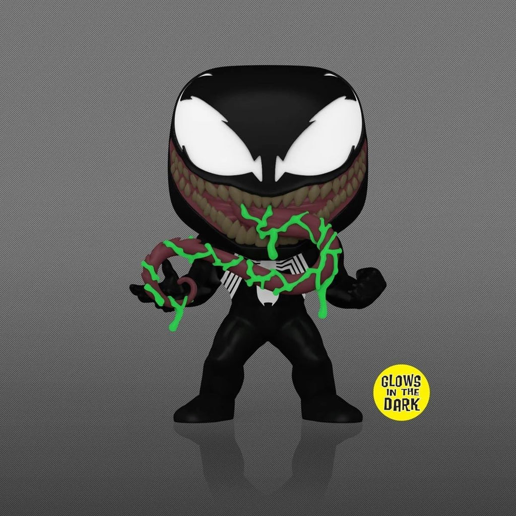 POP Marvel: Venom with Ooze (Glow-in-The-Dark) - Figura de vinilo Funko de edición limitada (paquete con funda protectora de caja compatible), multicolor, 3.75 pulgadas