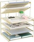 Organizador de escritorio, bandeja organizadora de papel de 6