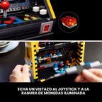 LEGO Icons PAC-Man - Juego de construcción arcade para adultos, decoración coleccionable de oficina, estante o dormitorio, regalos para hombres y mujeres, con mango móvil para recrear, 10323