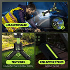 Lámpara SakerPlus Luz de camping portátil, linterna LED recargable de 5000LM