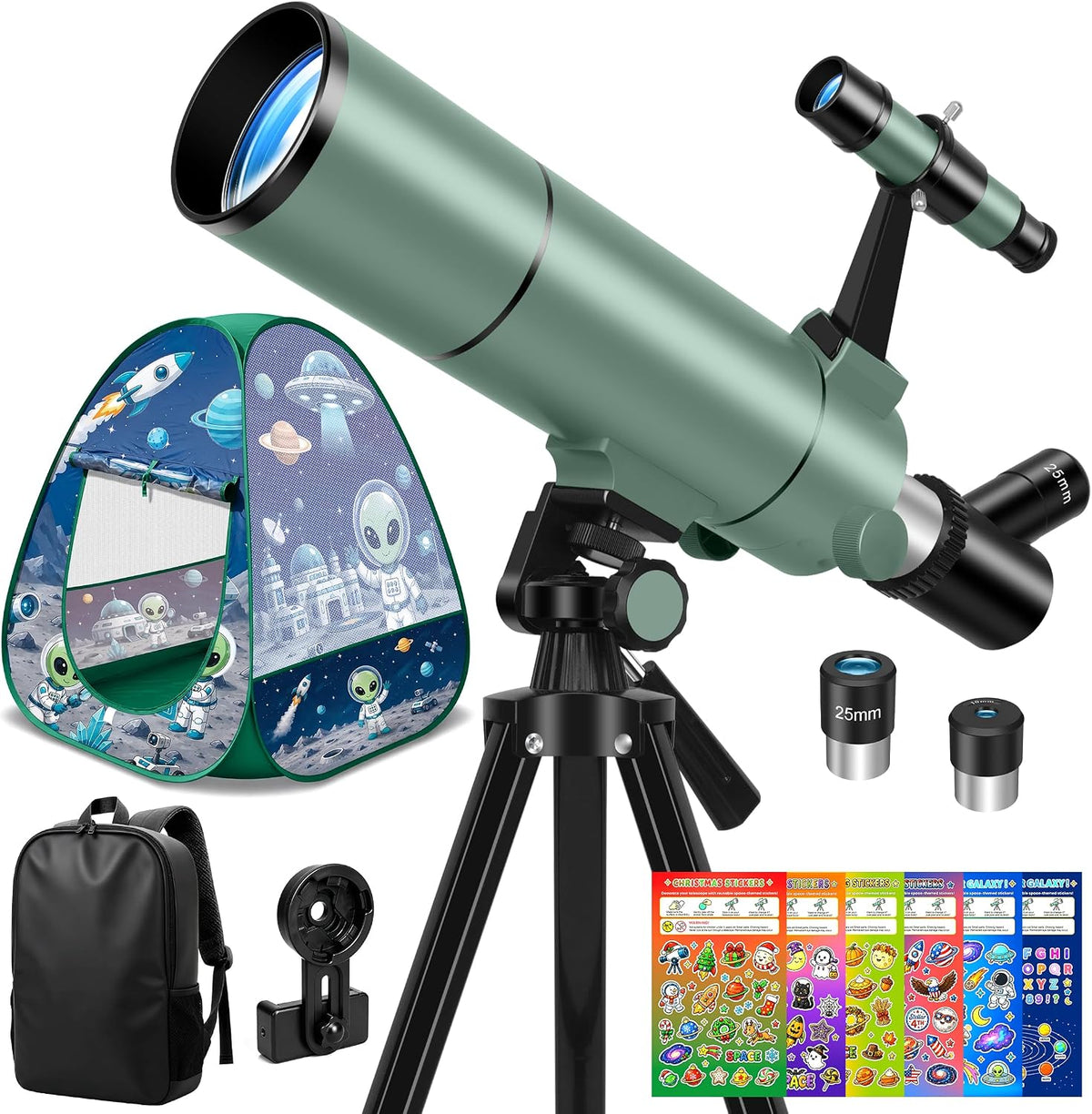 Telescopio para niños de 8 a 12 años y principiantes adultos