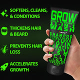 Kit de crecimiento de barba con suero de barba GROW XXL para el máx...