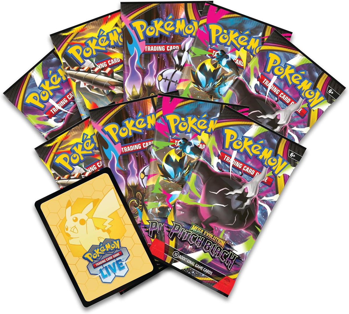 Pokémon TCG: Mega Evolution—Caja de entrenador Elite Pitch Black