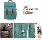 LOVEVOOK Mochila para computadora portátil para mujer, mochila de v...