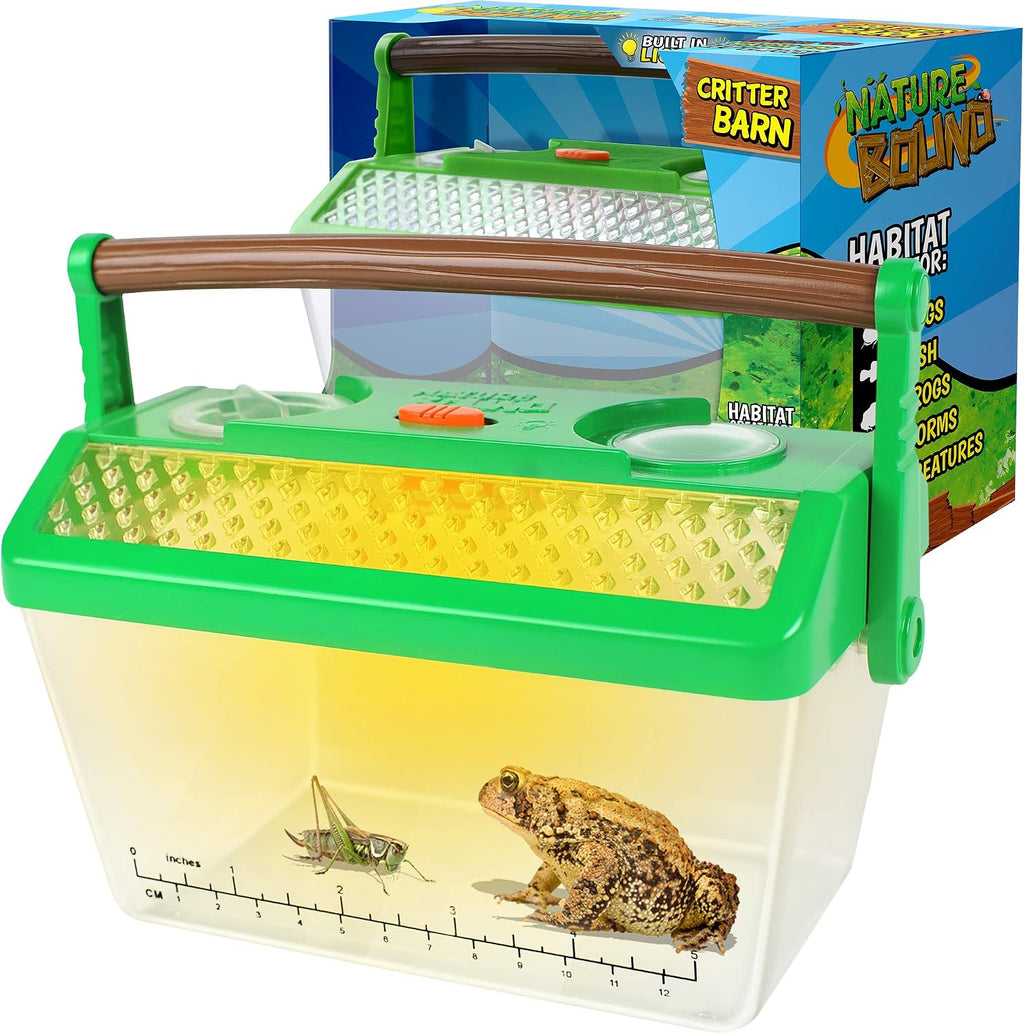 Set de hábitat para insectos y ranas Nature Bound con luz