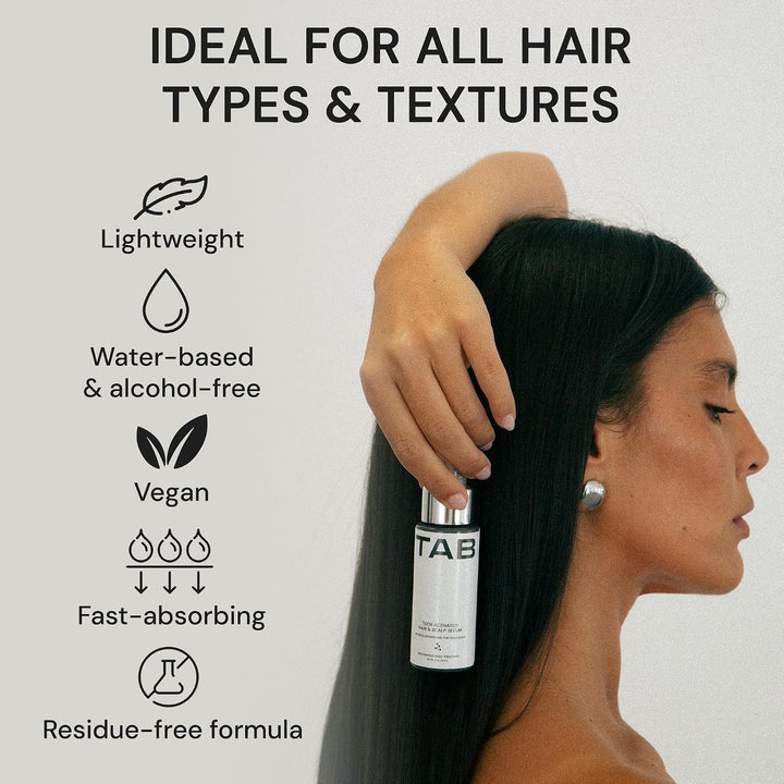 TAB Tech - Suero activado para el cabello y el cuero cabelludo, fór...