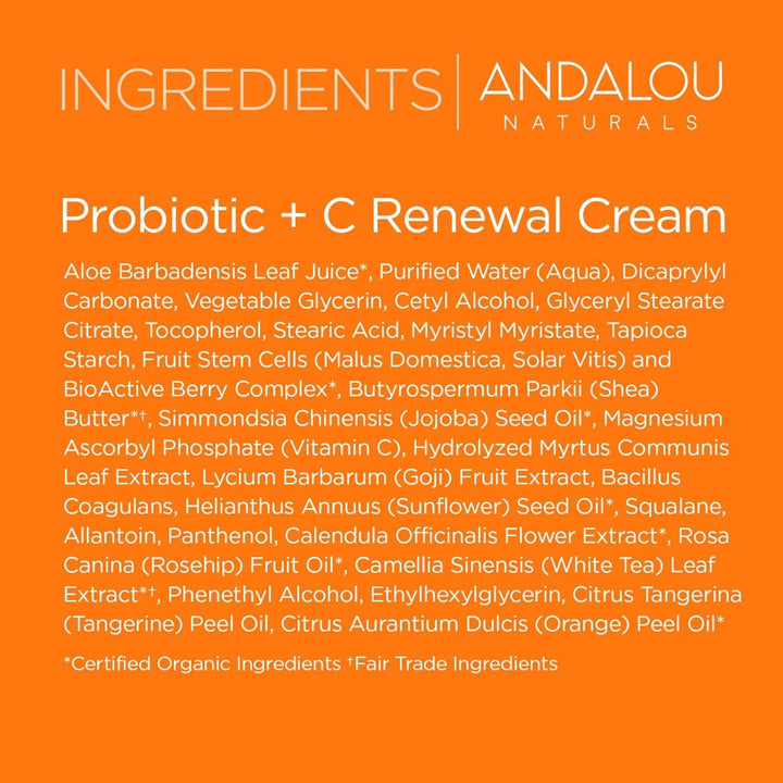 Andalou Naturals - Crema de día, 1.7 onzas