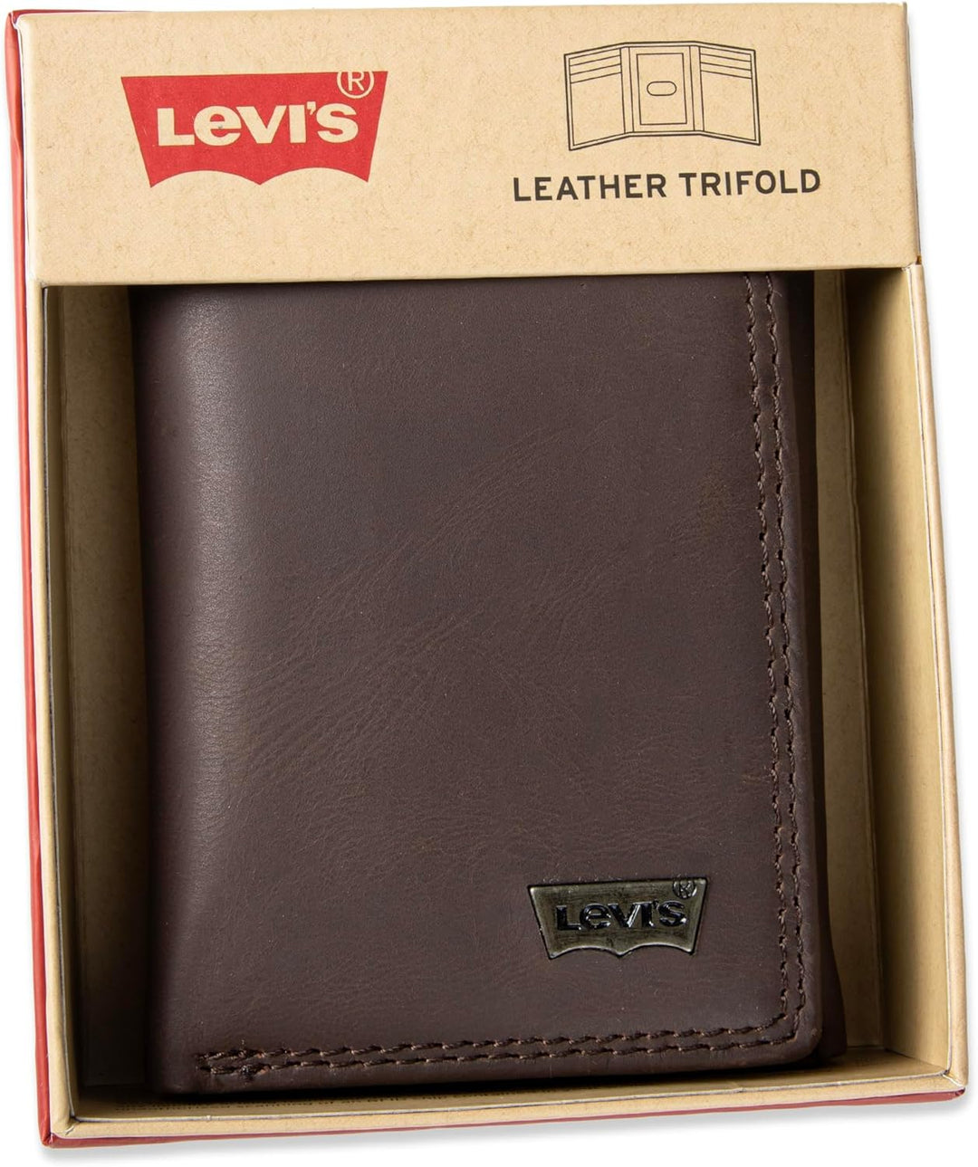 Levi's Billetera triple RFID para hombre, elegante y delgada, i...