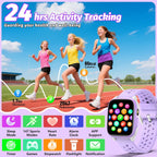 meoonley Reloj para niños con 140 modos deportivos, rastreador de fitness para niños de 1.5 pulgadas, reloj inteligente para niñas, no requiere aplicación/teléfono, monitor de sueño, frecuencia cardíaca, juegos de rompecabezas, impermeabilidad IP68