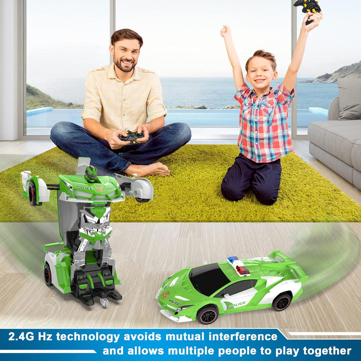 FDJ Coche de Control Remoto - Transform RC Cars, Coche RC de Derrap...