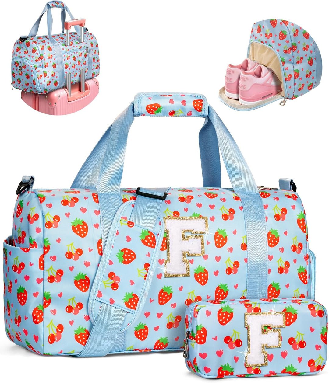 Elilier Regalos para Niñas, Bolsa de Lona Inicial para Niños, Linda...