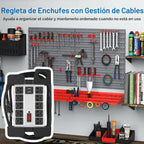 CCCEI Regleta de alimentación resistente con puertos USB, 10 tomacorrientes