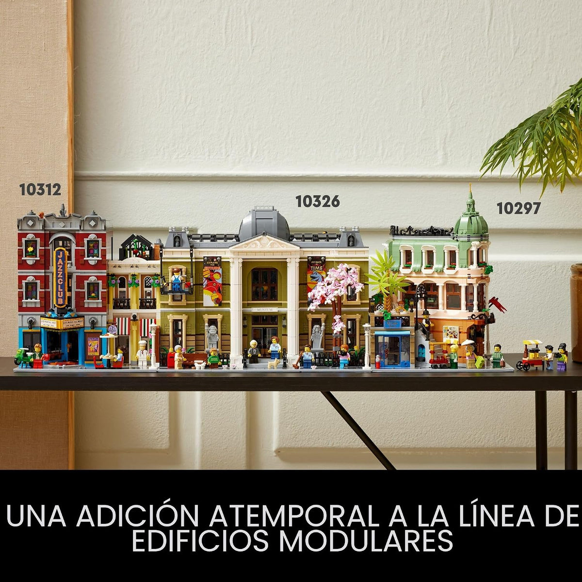 LEGO Icons Kit de construcción de museo de historia natural para adultos, construir y exhibir idea de regalo para amantes de museos, dinosaurios, ciencia y geología, adición a la colección de edificios modulares, 10326