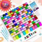 ‌RTPAR Air Dry Clay 156 Colors,Modeling Magic Clay para Kids Bulk Craft Kit