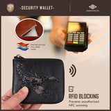 Billetera con Cremallera Skneephate para Hombre, Carteras de Cuero...