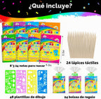 ZMLM 36 Pack Rainbow Art Scratch Notebooks para Kids Birthday Party Favors