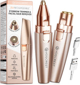 VG VOGCREST Recortador de Cejas y Facial: 2 en 1 Recargable para De...