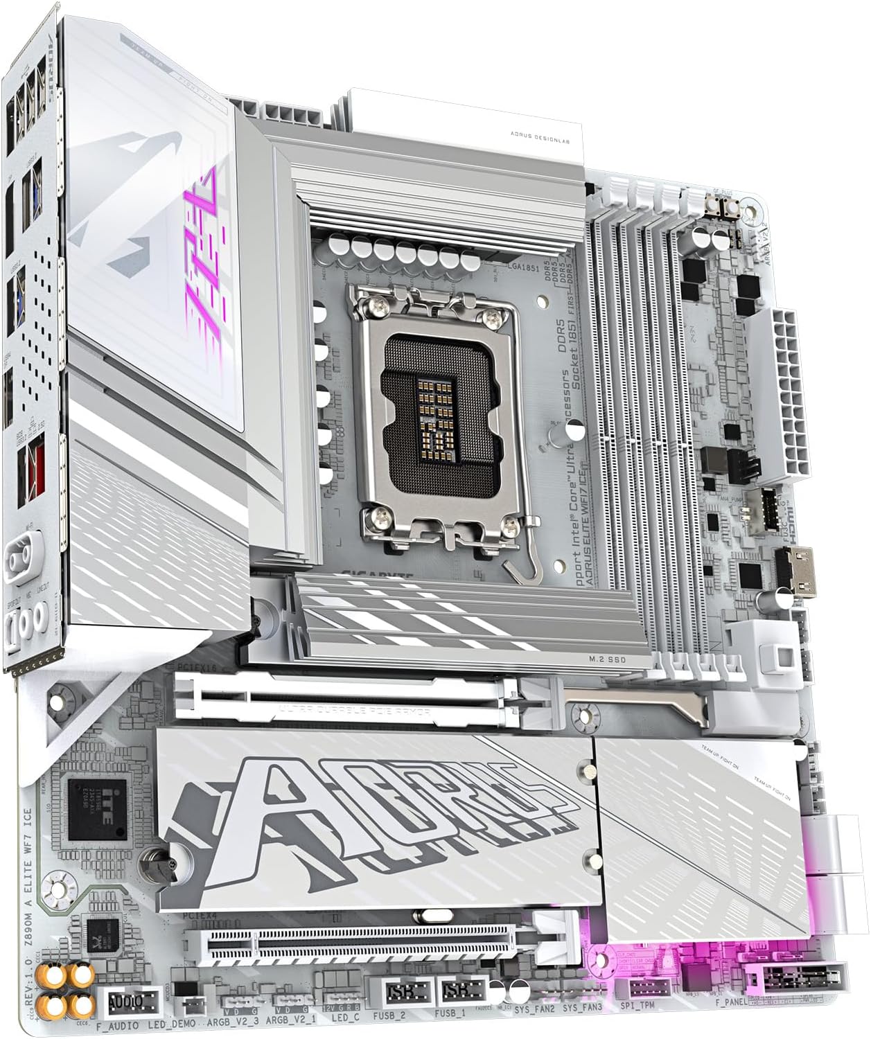 GIGABYTE Z890M AORUS Elite WIFI7 ICE Ultra Core (Serie 2) LGA 1851,...