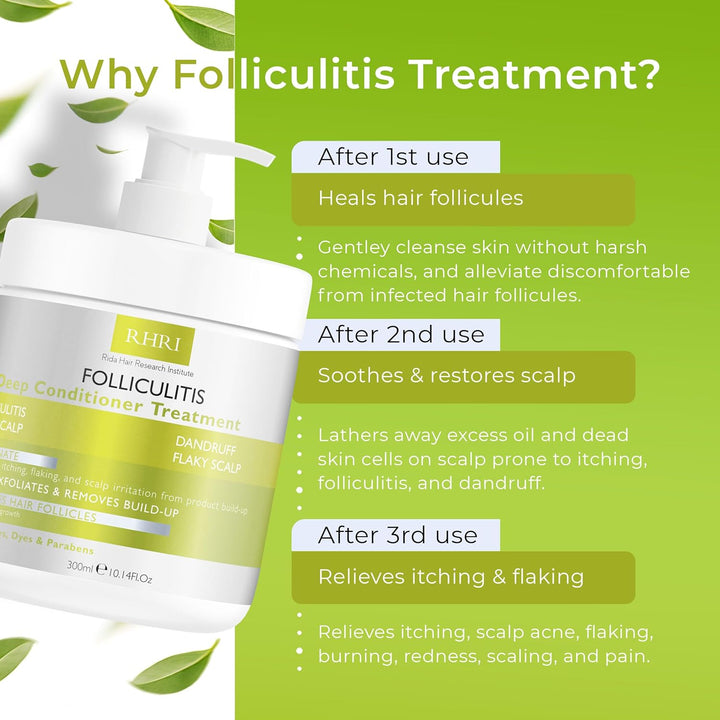 Acondicionador profundo de foliculitis | Tratamiento eficaz del cue...