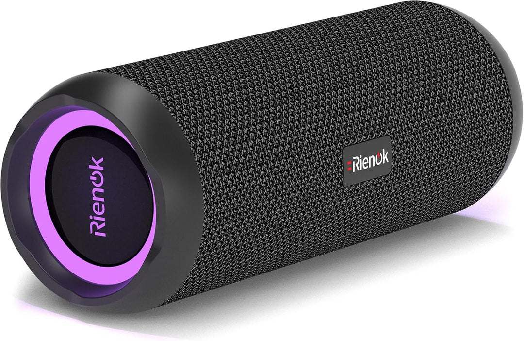 RIENOK - Bocina Bluetooth 5.3 portátil de 30W, emparejamiento dual,...